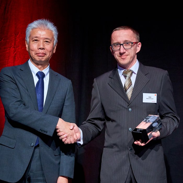 Společnost NSK Needle Bearing Poland obdržela od firmy Toyota Motor Europe cenu Supplier Award 2017
